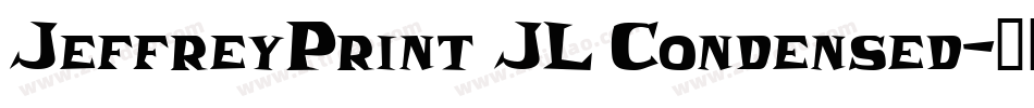JeffreyPrint JL Condensed字体转换